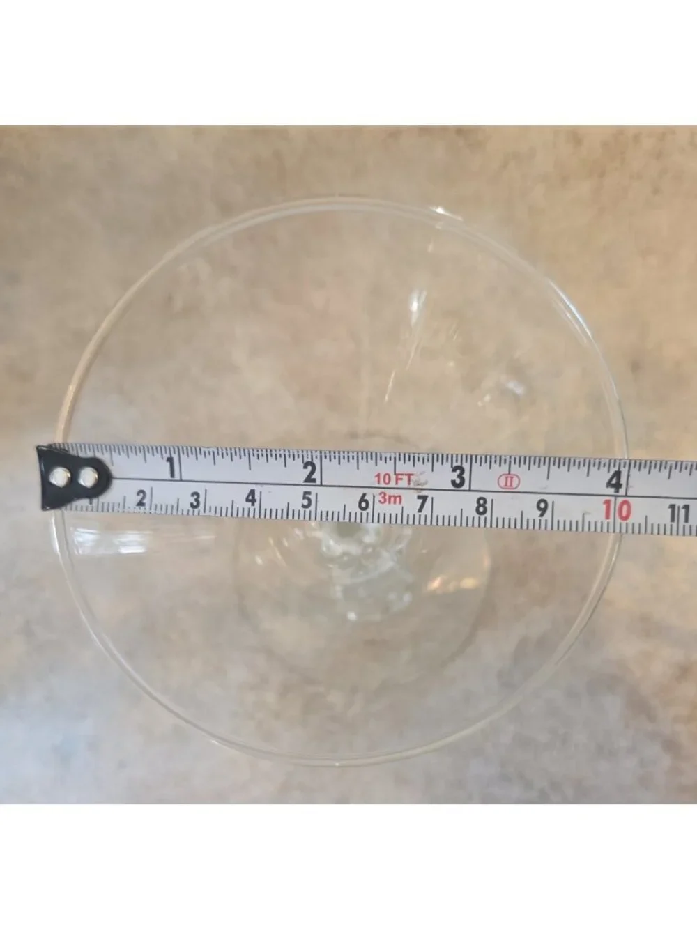 Vintage Martini Glass Clear Crystal? Ornate Ridged Stem Barware